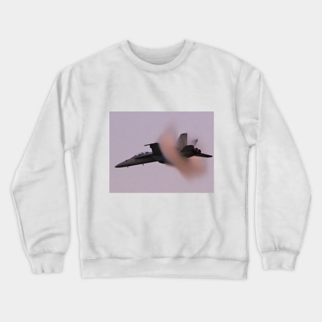 FA-18F Super Hornet Vapor Cone High-Speed Crewneck Sweatshirt by acefox1